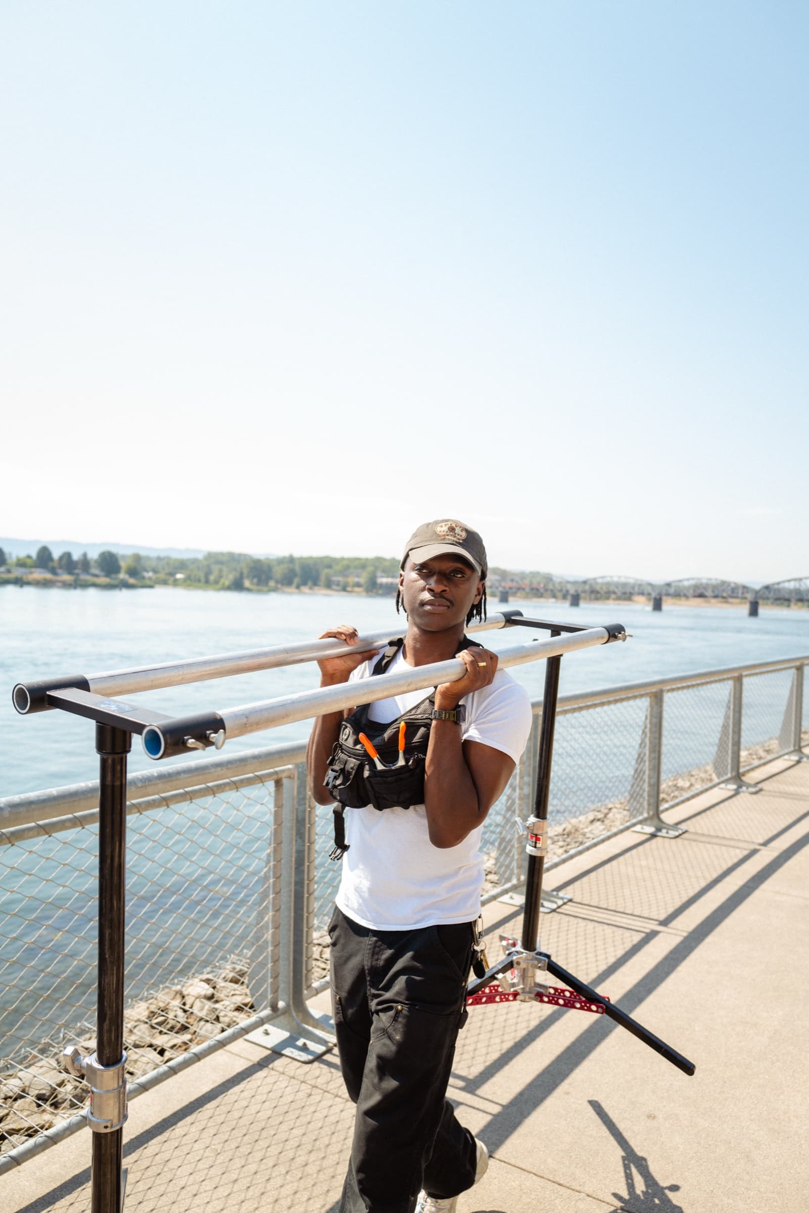Behind the scenes — The Columbian shoot