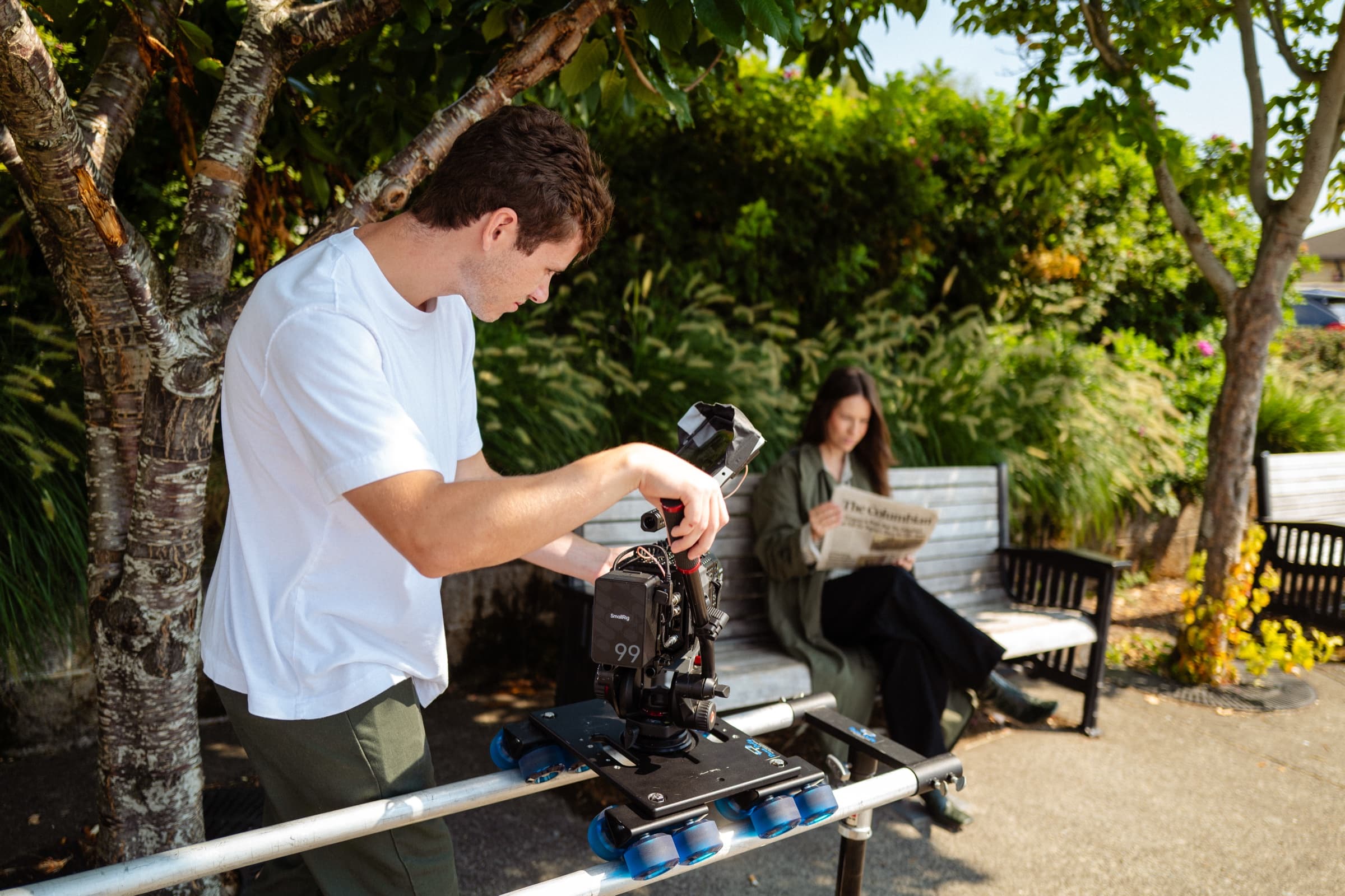Behind the scenes — The Columbian shoot