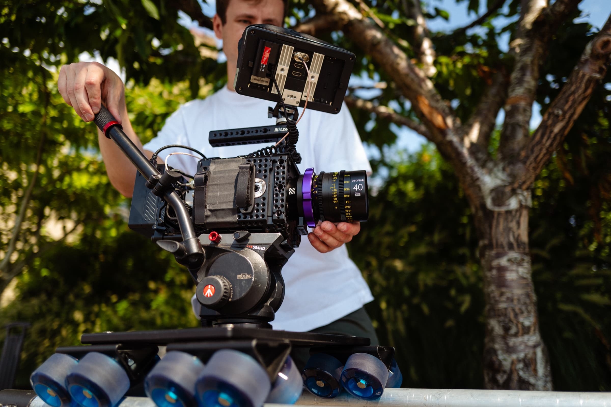 Behind the scenes — The Columbian shoot