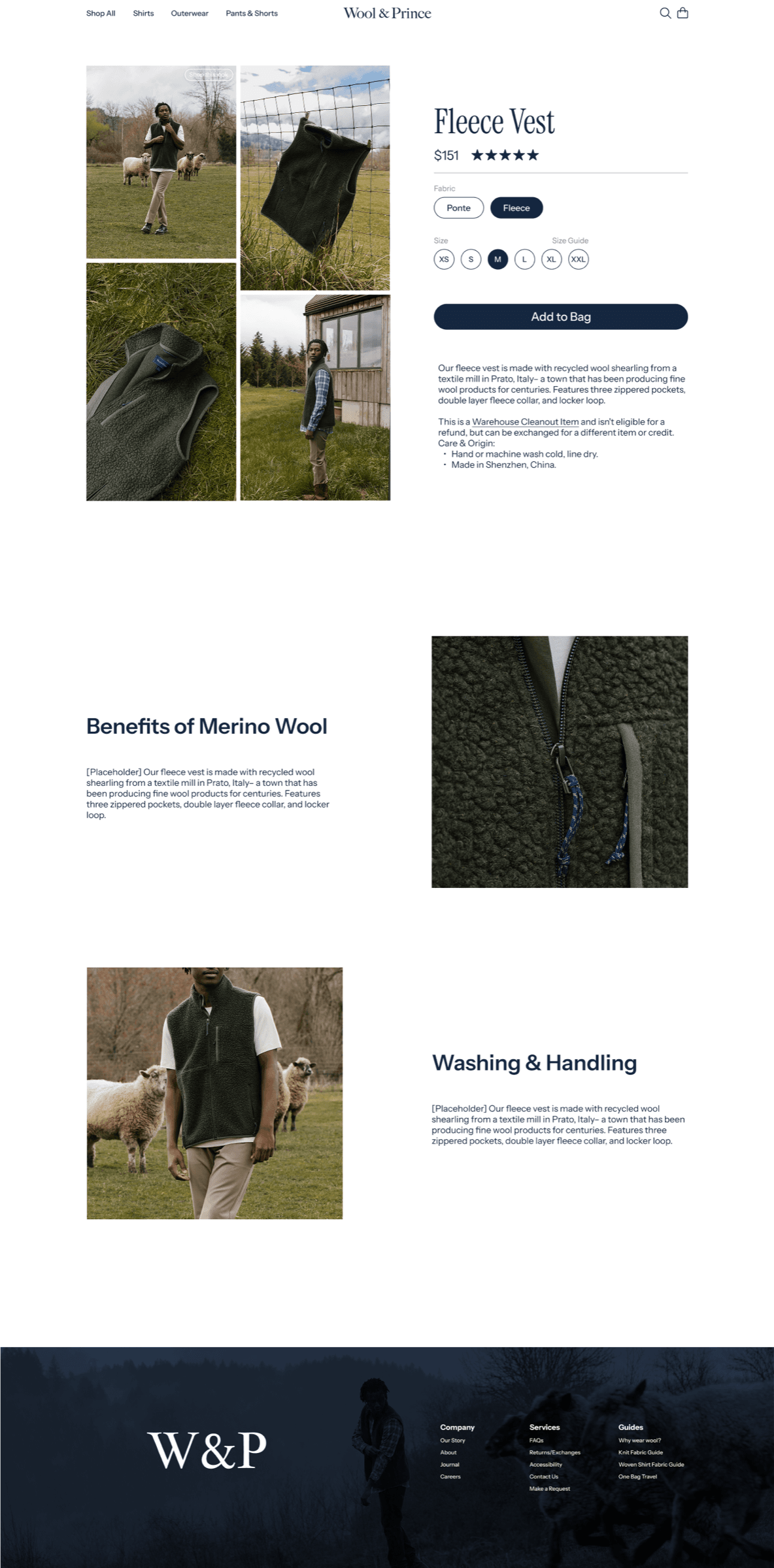 Fleece Vest product page